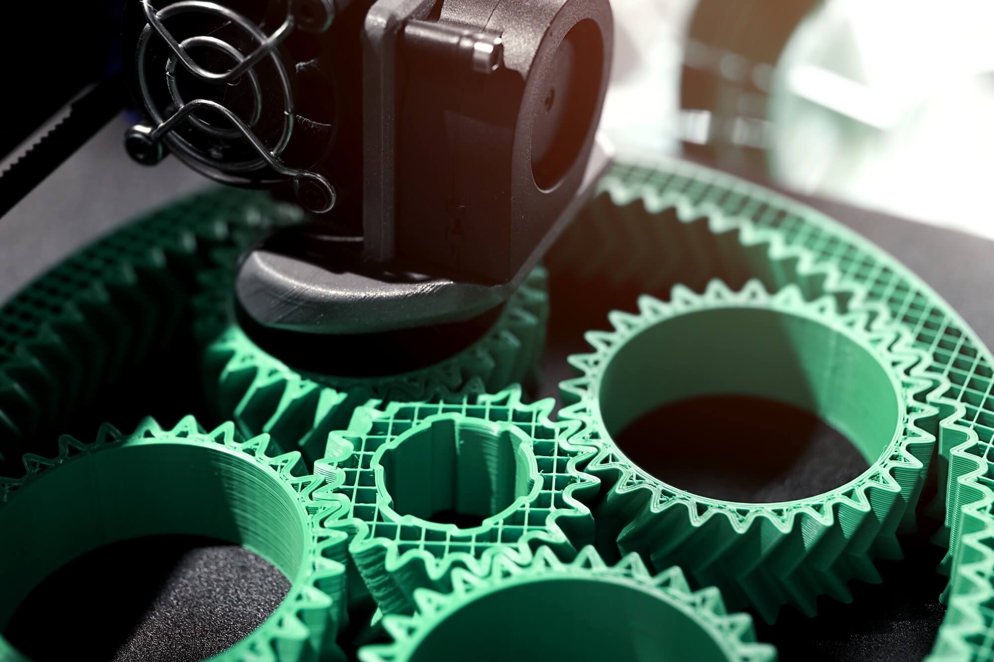 Detail,View,On,Print,Head,Of,3d-printer,Making,A,Planetary
