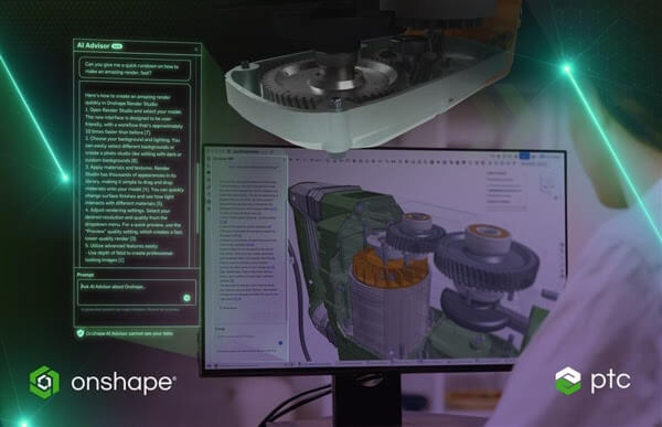 Progettazione potenziata dall’AI: le nuove funzionalità della piattaforma Onshape di PTC