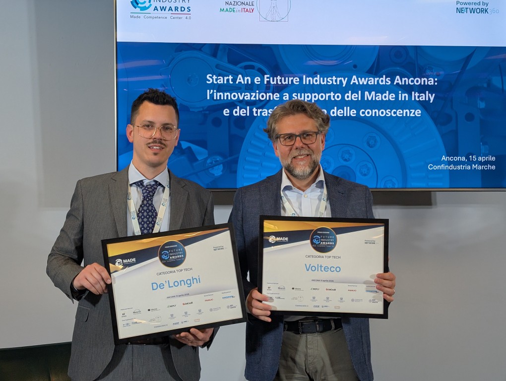 Premiati ad Ancona i sei progetti vincitori della seconda semifinale dei MADE Future Industry Awards