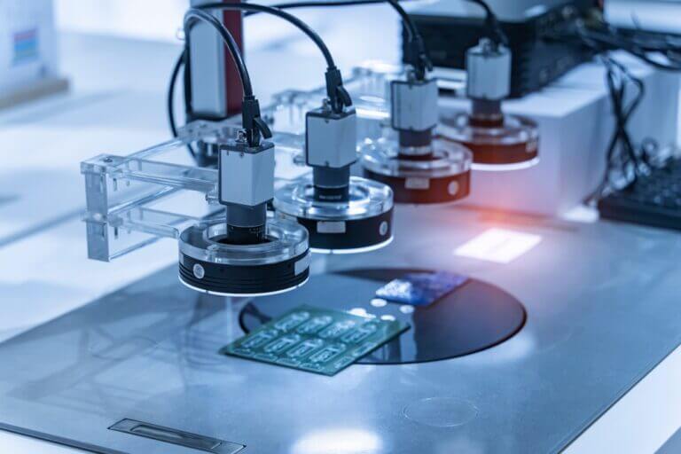 Automatic,Robot,Vision,Sensor,Camera,System,In,Intellegence,Pcb,Factory