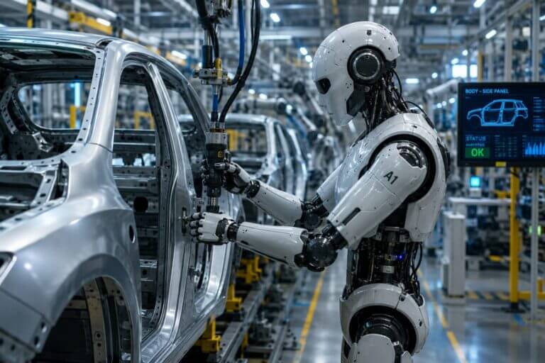Umanoide automotive generato con chat gpt